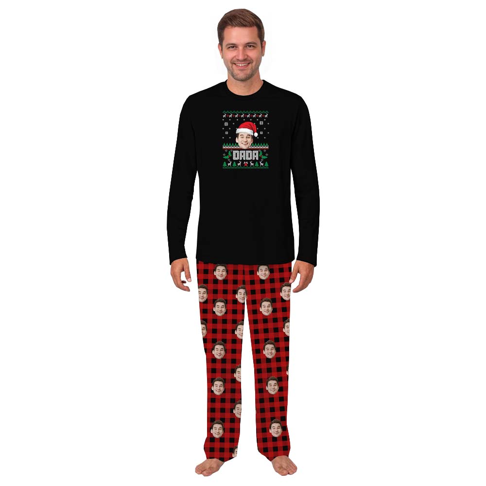 Customized Face Christmas PJs Sets Buffalo Plaid Customized Face Christmas PJs Sets Buffalo Plaid