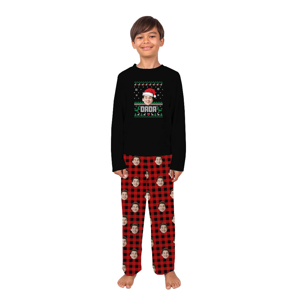 Customized Face Christmas PJs Sets Buffalo Plaid Customized Face Christmas PJs Sets Buffalo Plaid