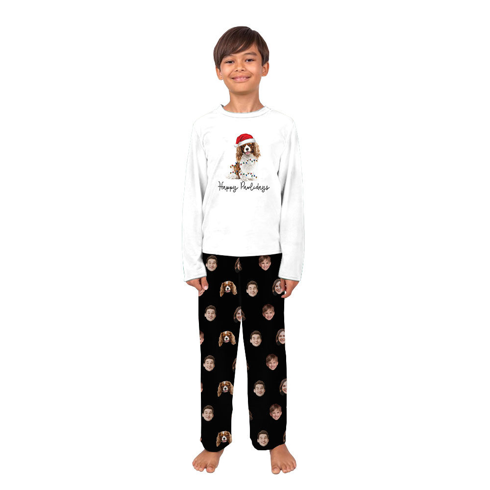 Personalized Family Christmas Jammies With Multiple Faces Personalized Family Christmas Jammies With Multiple Faces