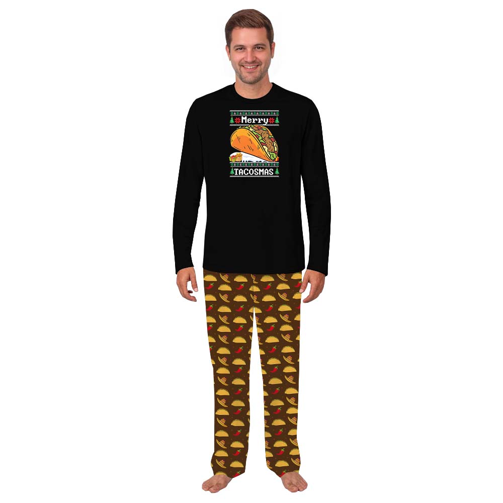 Unique Merry Tacosmas Spanish Christmas Pajamas