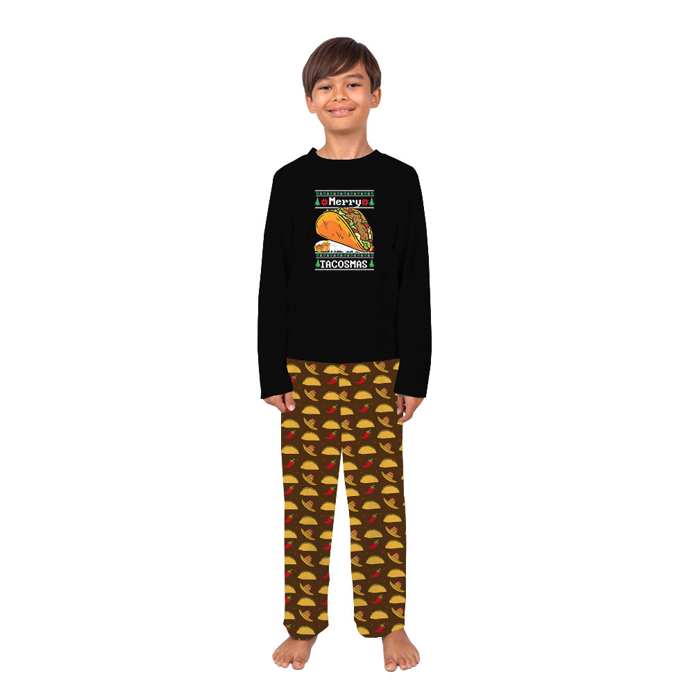 Unique Merry Tacosmas Spanish Christmas Pajamas