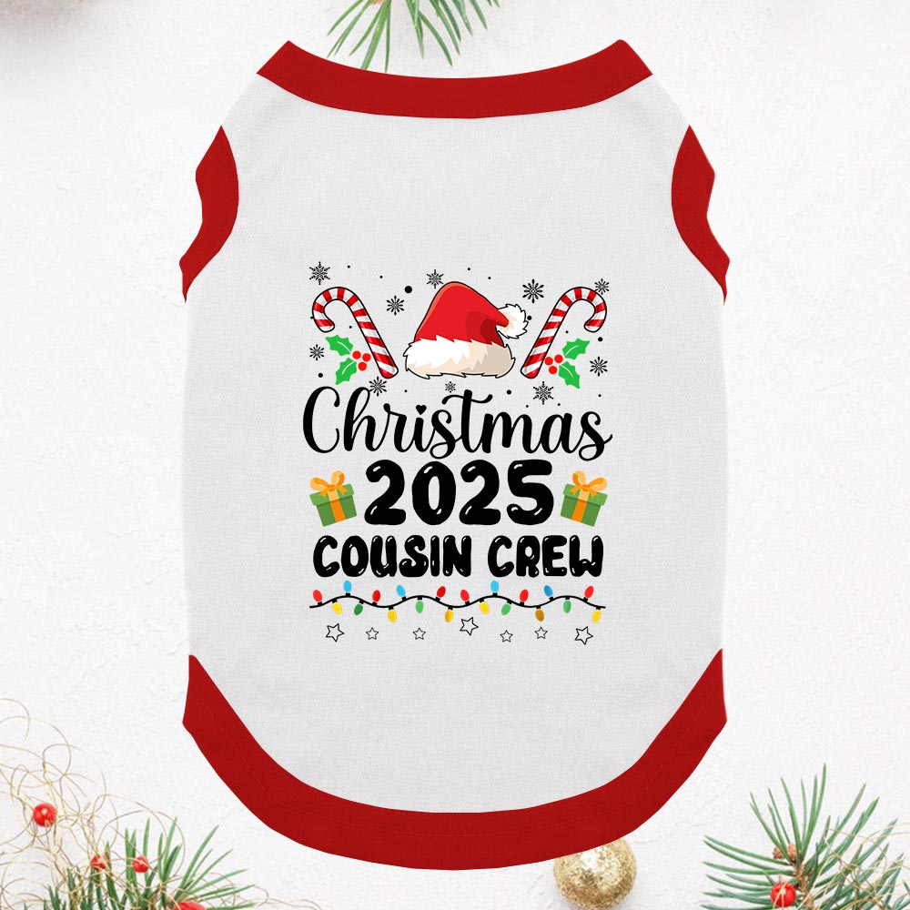 Christmas 2025 Cousin Crew Family Matching Pajamas With Dog Christmas 2025 Cousin Crew Family Matching Pajamas With Dog
