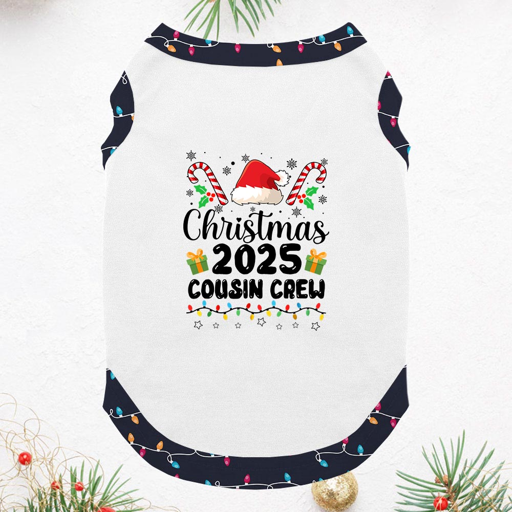 Christmas 2025 Cousin Crew Short Sleeves Matching Holiday Pajamas