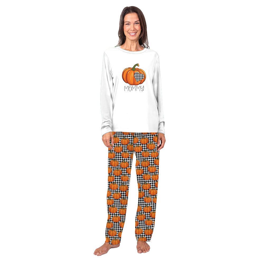 Matching Family Fall Pumpkin Pajamas Personalized Name Matching Family Fall Pumpkin Pajamas Personalized Name