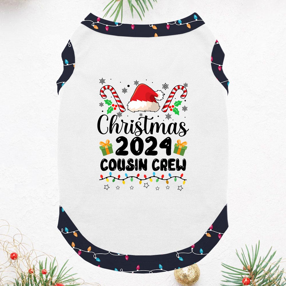 Christmas 2024 Cousin Crew Matching Family Pajamas Short Sleeve Christmas 2024 Cousin Crew Matching Family Pajamas Short Sleeve