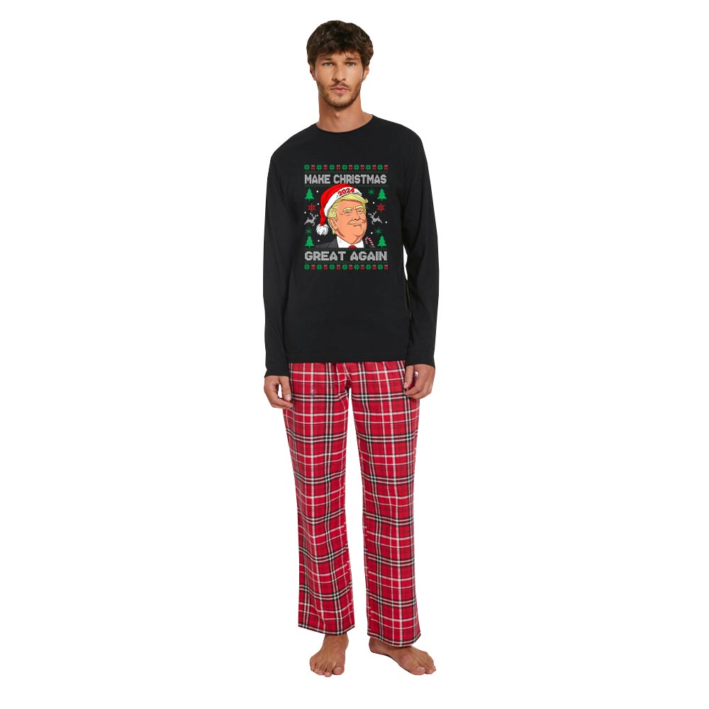 Make Christmas Great Again Family Cotton Matching Pajamas Make Christmas Great Again Family Cotton Matching Pajamas