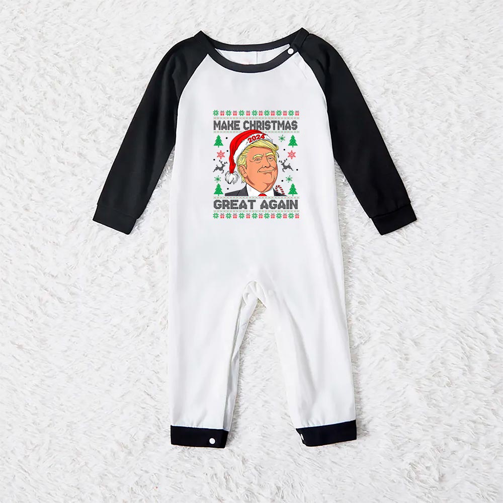 Funny Pajamas For Family Saying Make Christmas Great Again Funny Pajamas For Family Saying Make Christmas Great Again