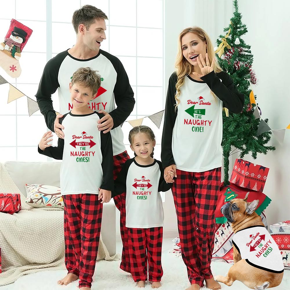 Funny Naughty Matching Family Pajamas For Christmas Funny Naughty Matching Family Pajamas For Christmas