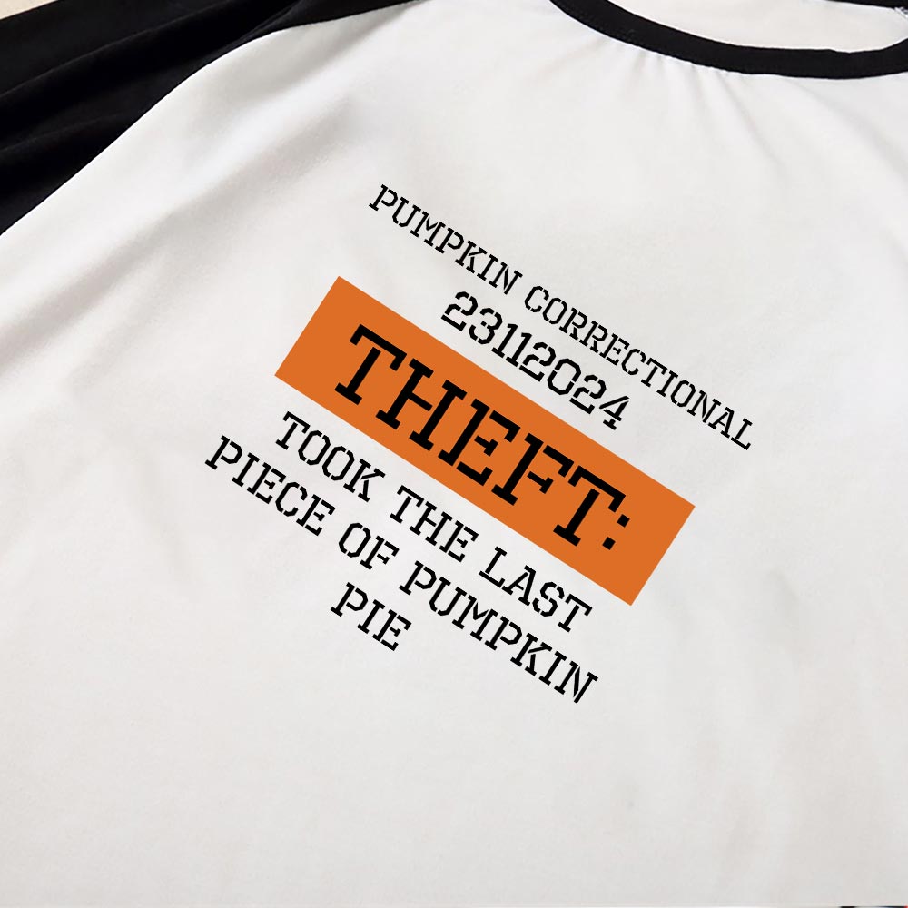 Funny Personalized Thanksgiving Pumpkin Correctional Family Matching Pajamas Funny Personalized Thanksgiving Pumpkin Correctional Family Matching Pajamas