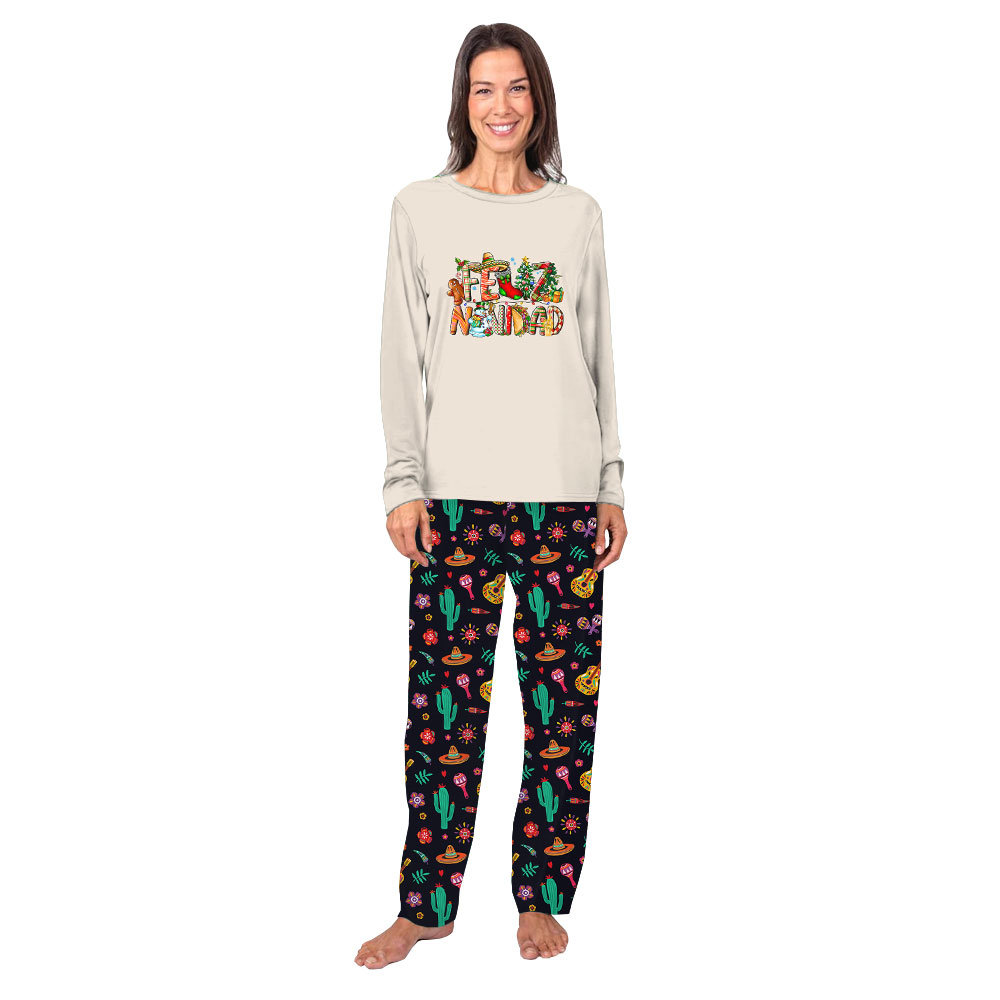 Feliz Navidad Mexican Christmas PJs Matching Family Feliz Navidad Mexican Christmas PJs Matching Family