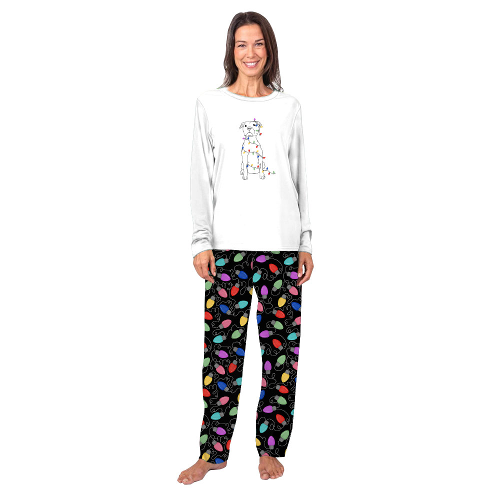 Fun Christmas Light Bulb Family Pajamas Tops And Bottoms Fun Christmas Light Bulb Family Pajamas Tops And Bottoms