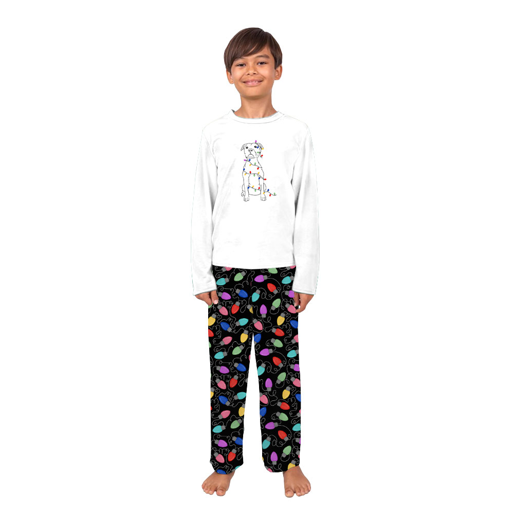 Fun Christmas Light Bulb Family Pajamas Tops And Bottoms Fun Christmas Light Bulb Family Pajamas Tops And Bottoms