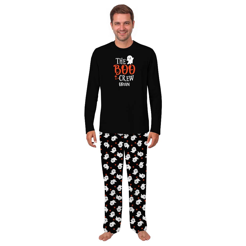Cute Boo Crew Halloween Pjs Custom Name Cute Boo Crew Halloween Pjs Custom Name
