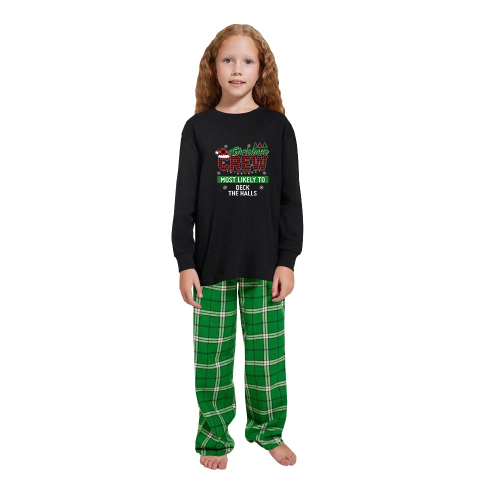 Customizable Personalized Christmas Crew Most Likely To Family Jammies Cotton Customizable Personalized Christmas Crew Most Likely To Family Jammies Cotton