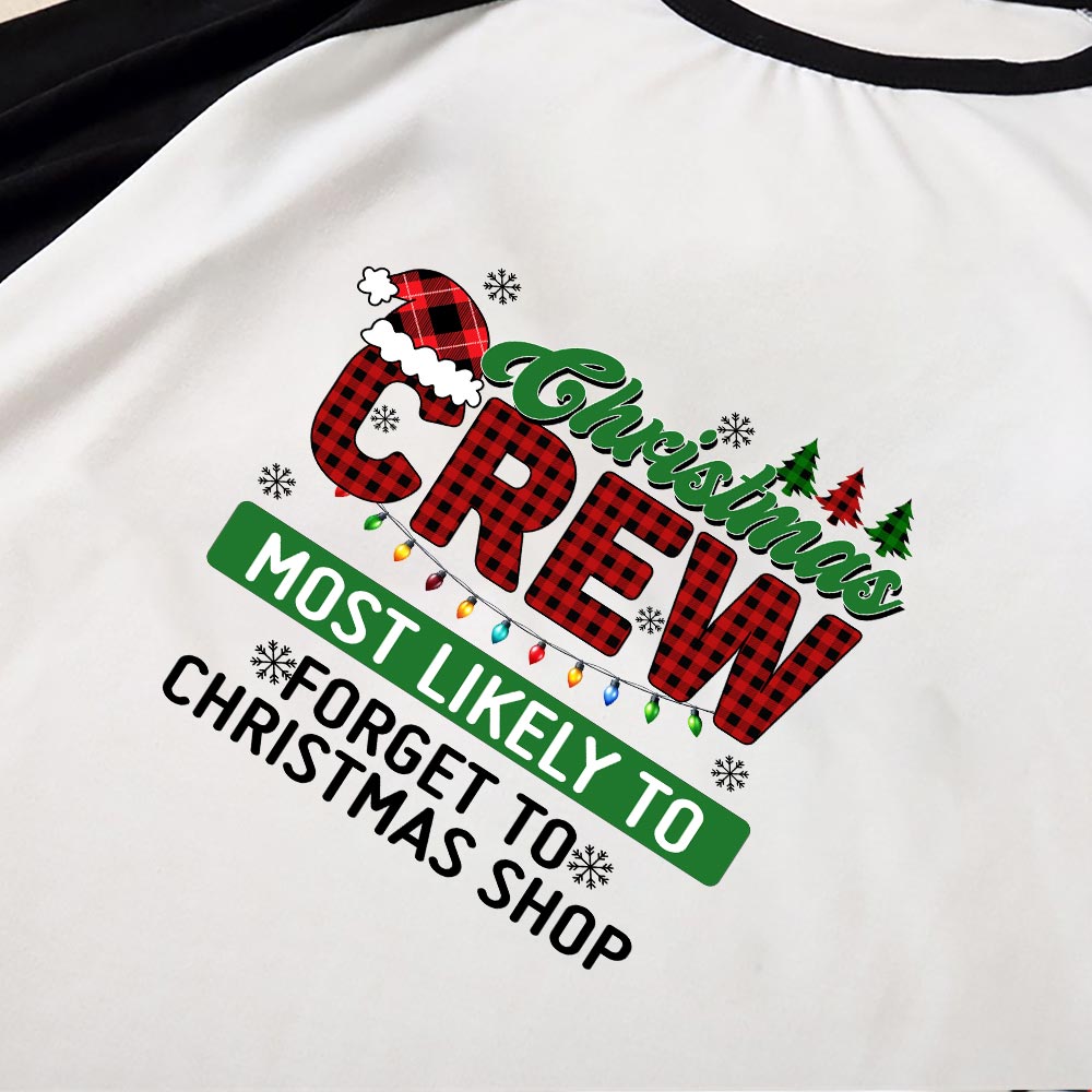 Personalized Christmas Crew Most Likely To Family Matching Pajamas