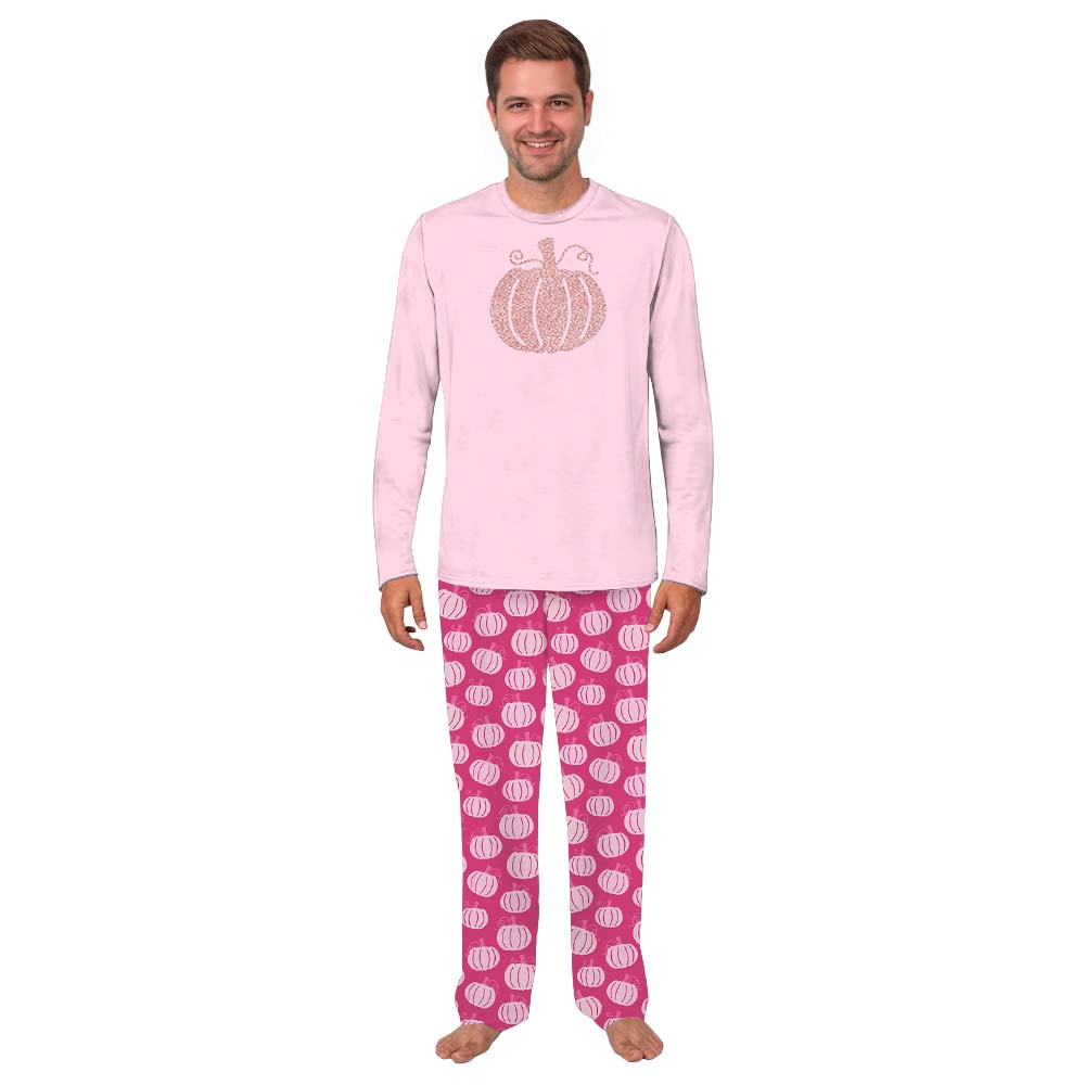Festive Pink Pumpkin Pajamas For Family Festive Pink Pumpkin Pajamas For Family