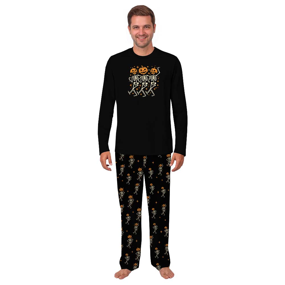 Festive Halloween Skeleton Family Pajamas Sets Festive Halloween Skeleton Family Pajamas Sets