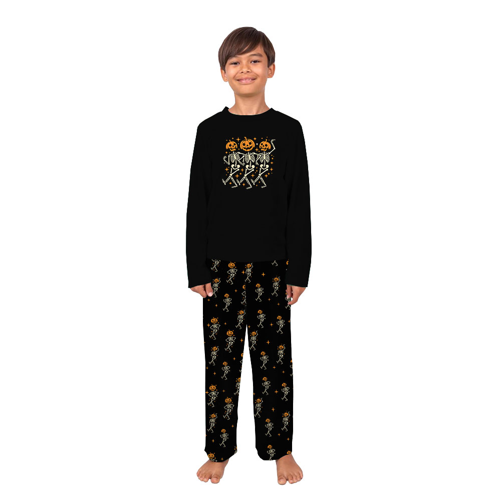 Festive Halloween Skeleton Family Pajamas Sets Festive Halloween Skeleton Family Pajamas Sets