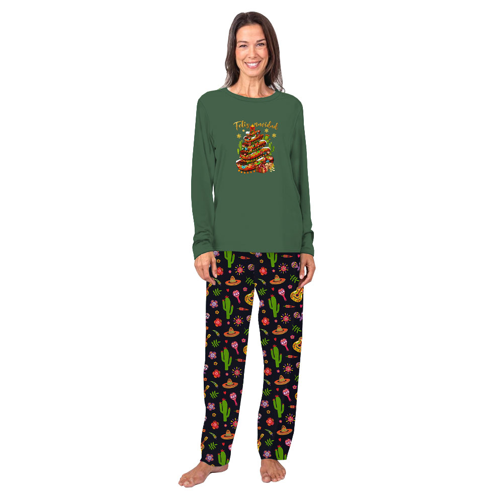 Festive Feliz Navidad Mexican Christmas PJs For Family Festive Feliz Navidad Mexican Christmas PJs For Family