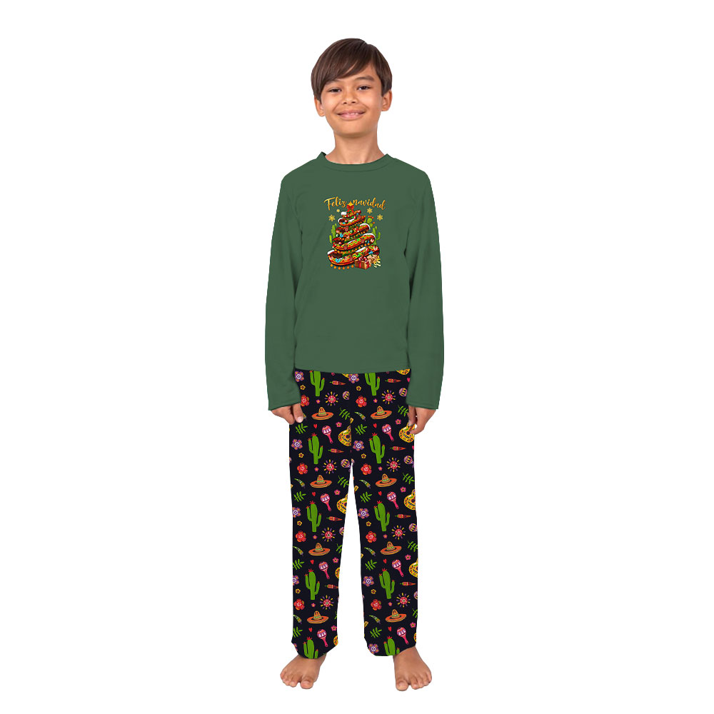 Festive Feliz Navidad Mexican Christmas PJs For Family Festive Feliz Navidad Mexican Christmas PJs For Family