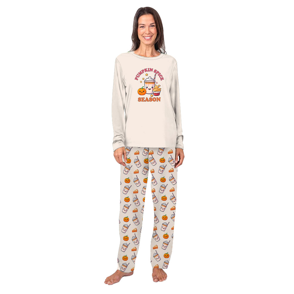 Unique Pumpkin Spice Latte Pjs Sets Tops And Pants