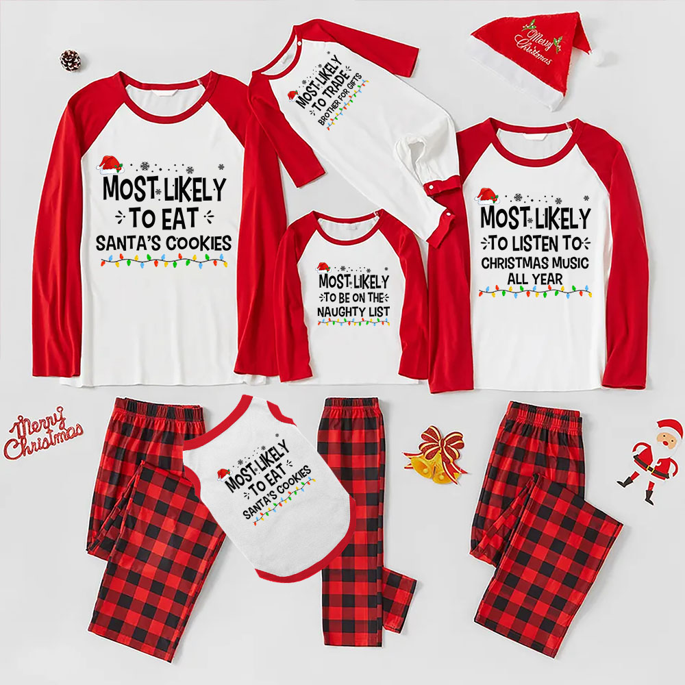 Personalized Sayings Most Likely To Matching Family Pajama Sets Personalized Sayings Most Likely To Matching Family Pajama Sets