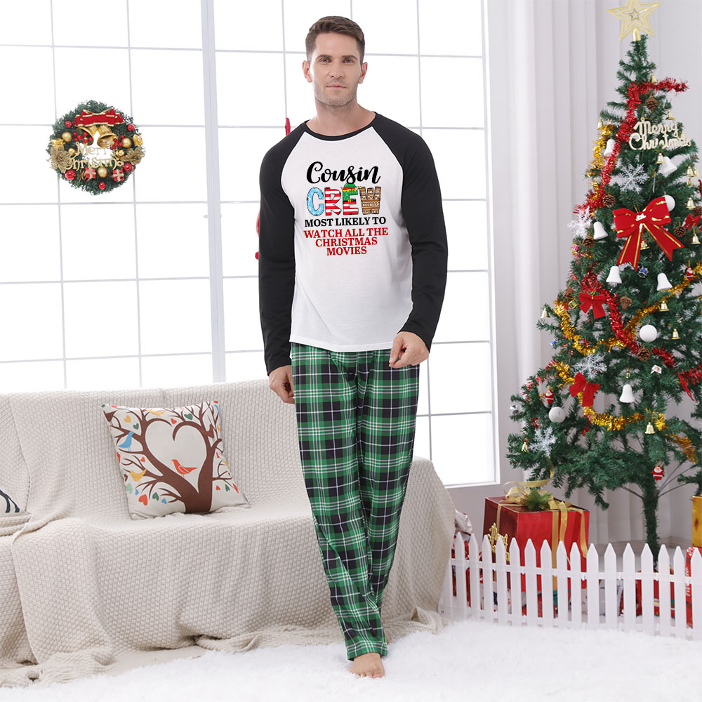 Funny Cousin Crew Matching Family Xmas Pajamas Funny Cousin Crew Matching Family Xmas Pajamas