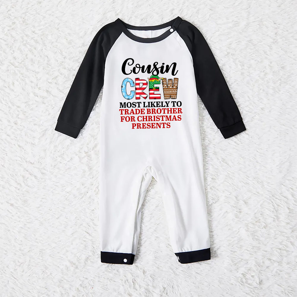 Funny Cousin Crew Matching Family Xmas Pajamas Funny Cousin Crew Matching Family Xmas Pajamas