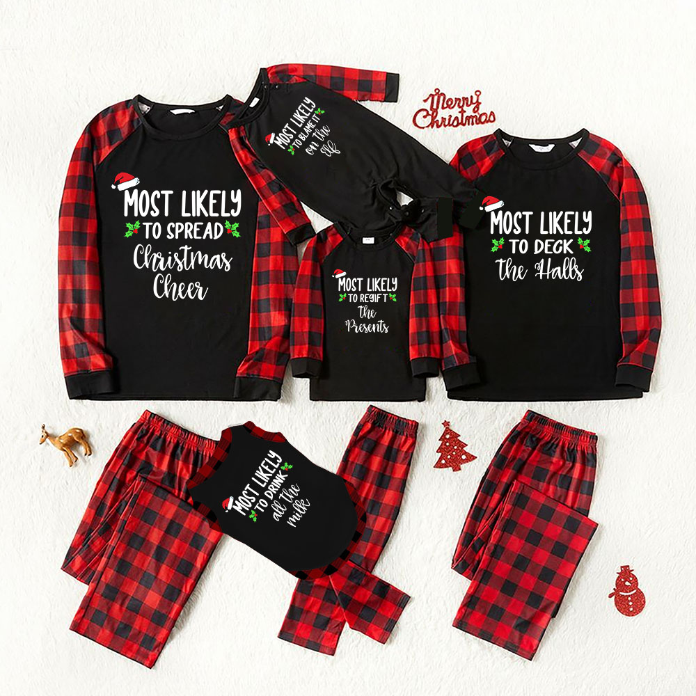 Most Likely To Hilarious Family Christmas Pjs Matching Sets Most Likely To Hilarious Family Christmas Pjs Matching Sets