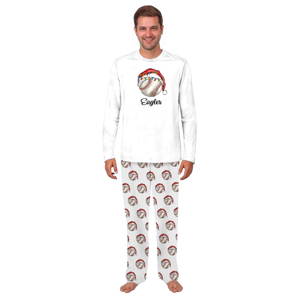 Unique Baseball Christmas Pjs Sets Personalized Name Unique Baseball Christmas Pjs Sets Personalized Name