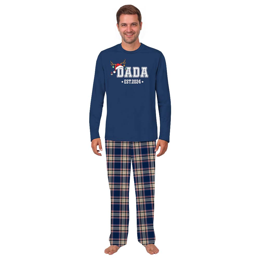 Personalized Name Family Xmas Pajamas Sets 2024