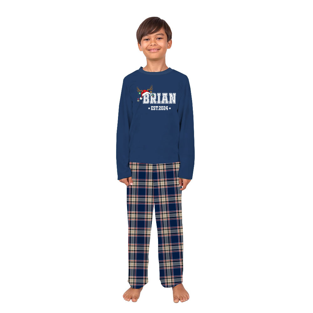 Personalized Name Family Xmas Pajamas Sets 2024