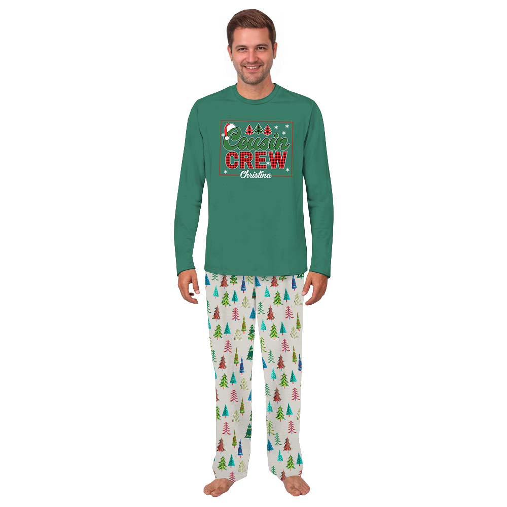 Christmas Cousin Crew Matching Family Jammies With Name Christmas Cousin Crew Matching Family Jammies With Name