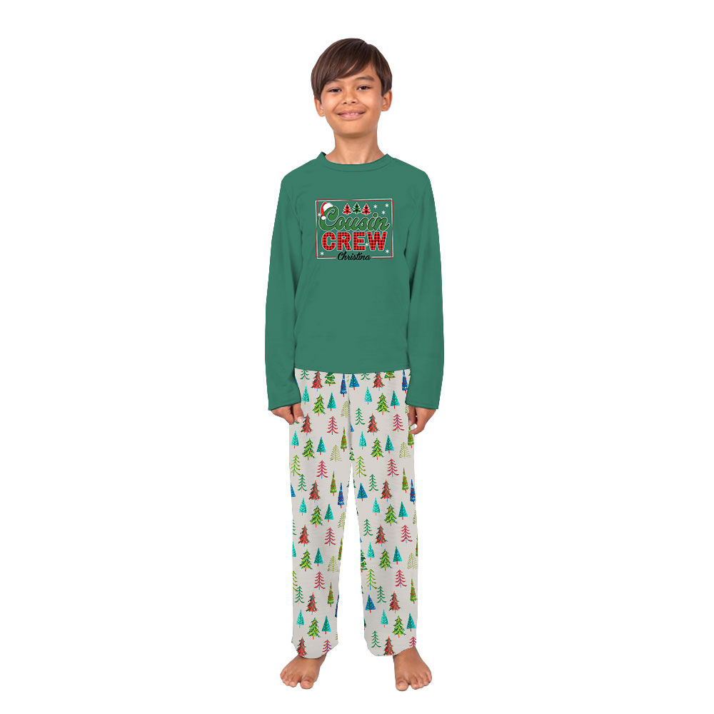 Christmas Cousin Crew Matching Family Jammies With Name Christmas Cousin Crew Matching Family Jammies With Name