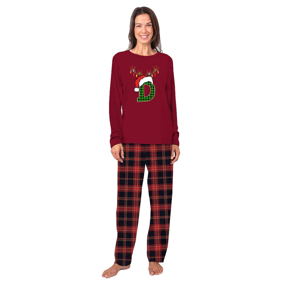 Personalized Family Name With Hat Matching Pajamas For Christmas Personalized Family Name With Hat Matching Pajamas For Christmas