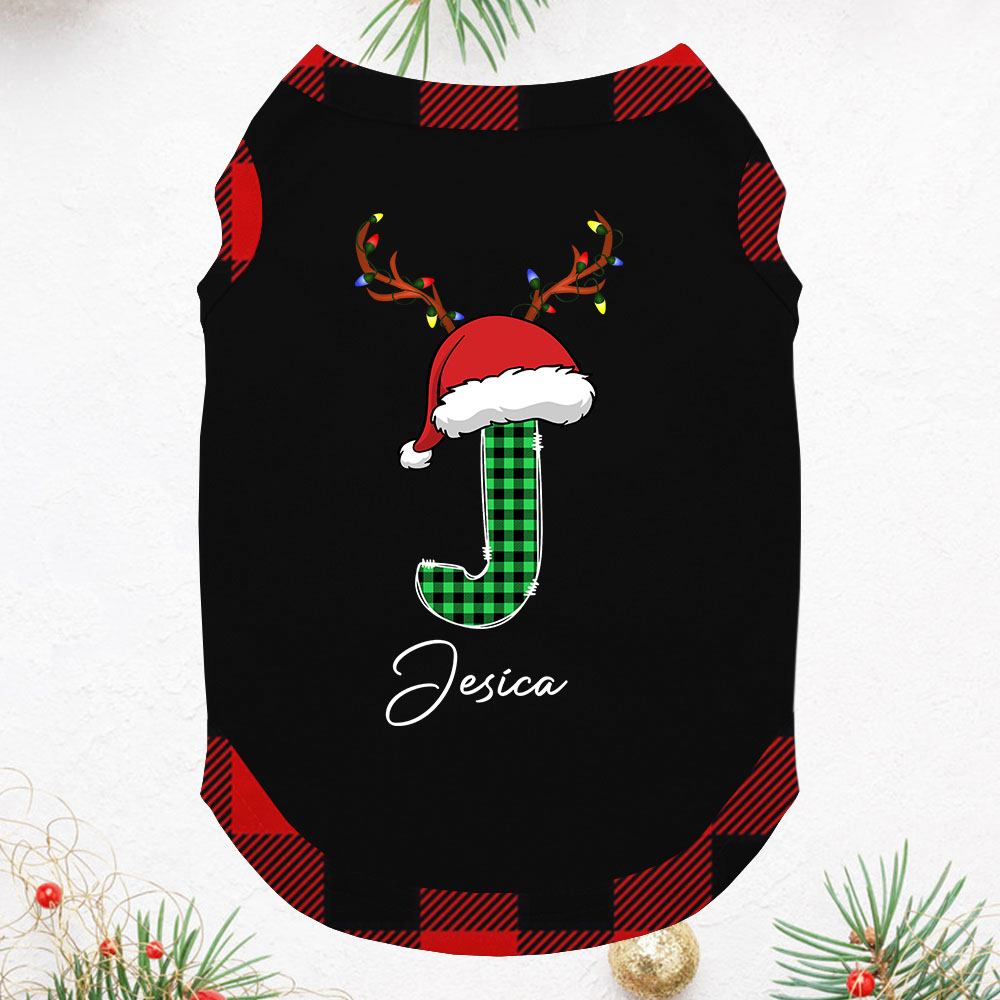 Reindeer Personalized Name Family Matching Plaid Pajamas Reindeer Personalized Name Family Matching Plaid Pajamas
