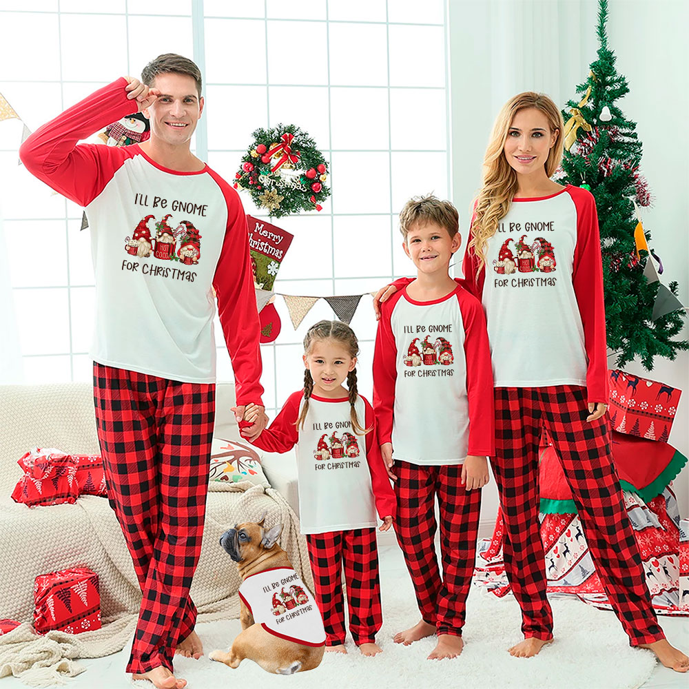 Fun Matching Family Pajama Sets I'll Be Gnome For Christmas Fun Matching Family Pajama Sets I'll Be Gnome For Christmas