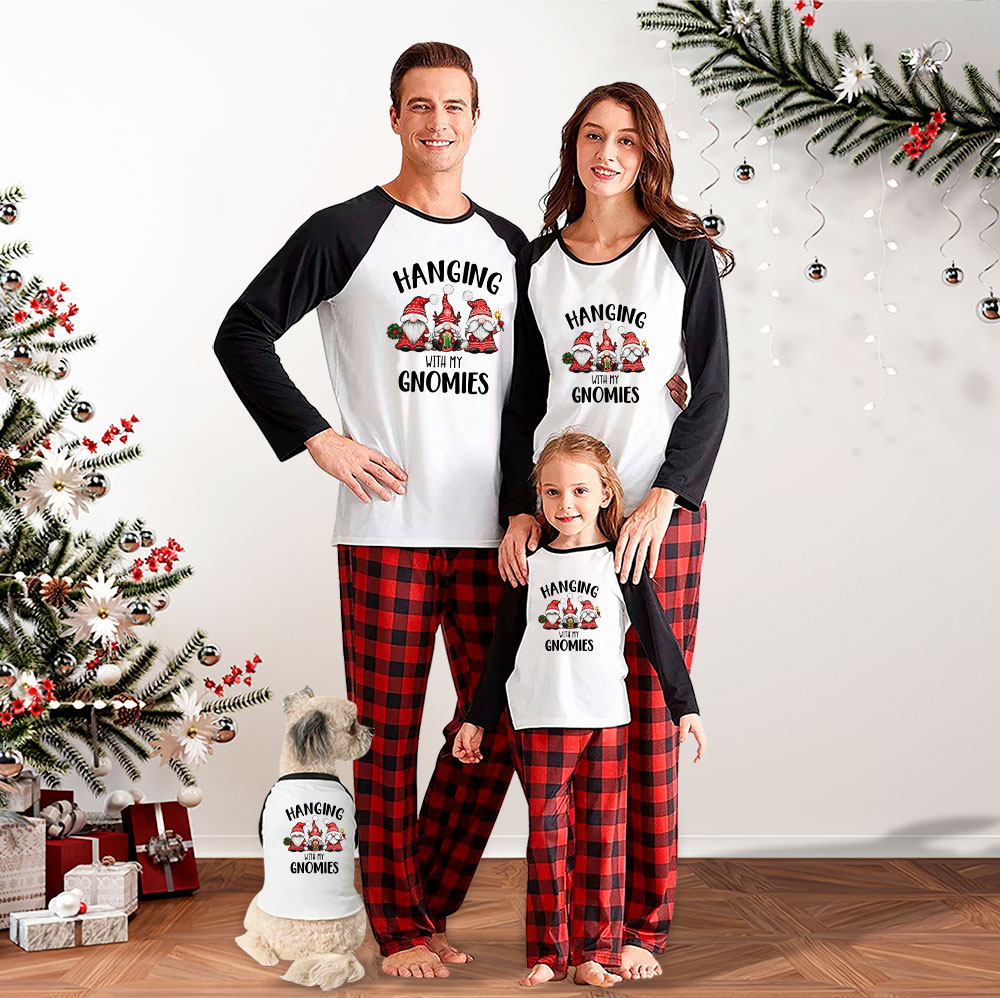 Matching Family Sets Pajamas For Christmas Hanging With My Gnomies Matching Family Sets Pajamas For Christmas Hanging With My Gnomies