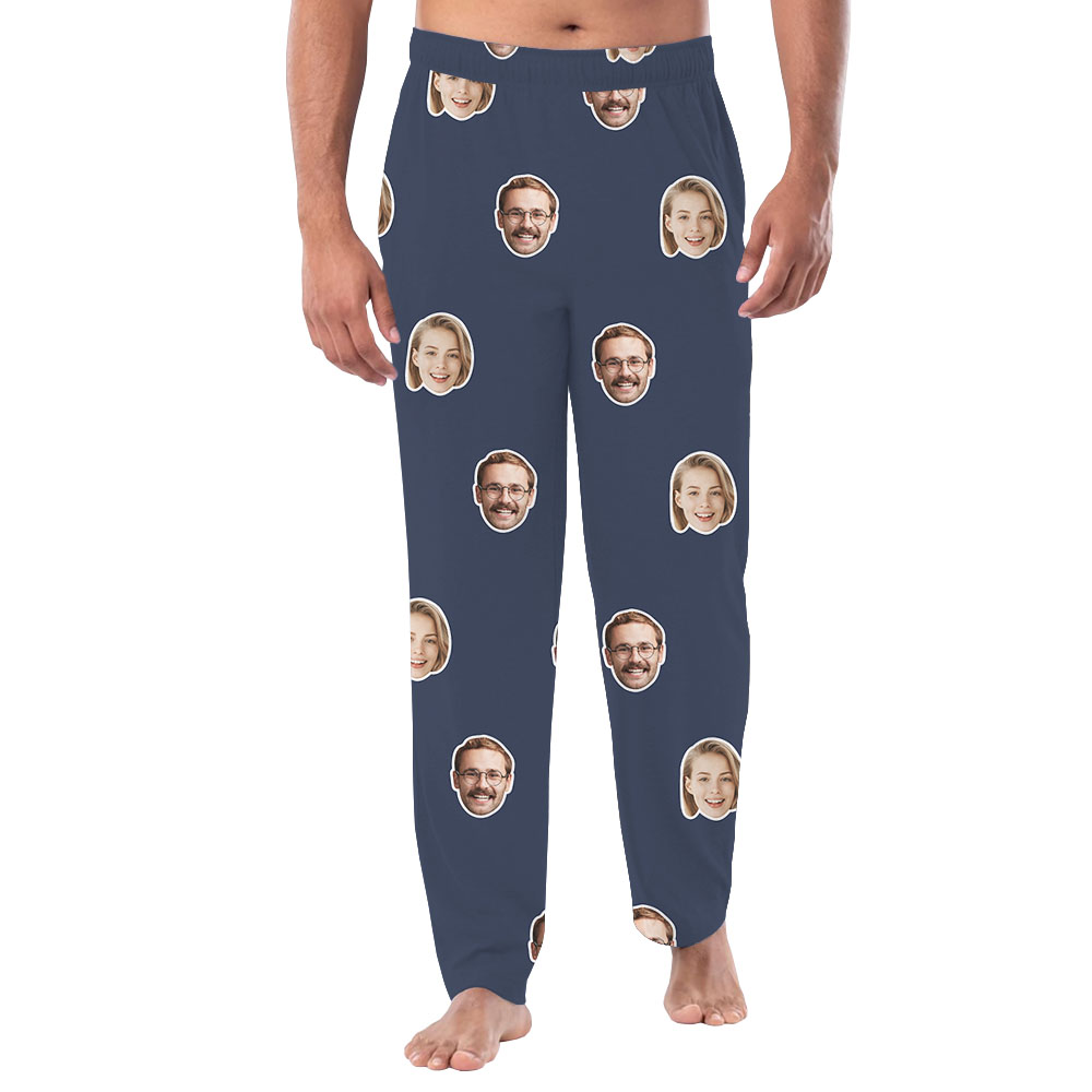 Custom Face Matching Family Pajama Bottoms Custom Face Matching Family Pajama Bottoms