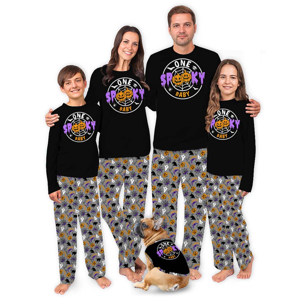 Spooky Matching Halloween Pajamas For Family Personalized Spooky Matching Halloween Pajamas For Family Personalized