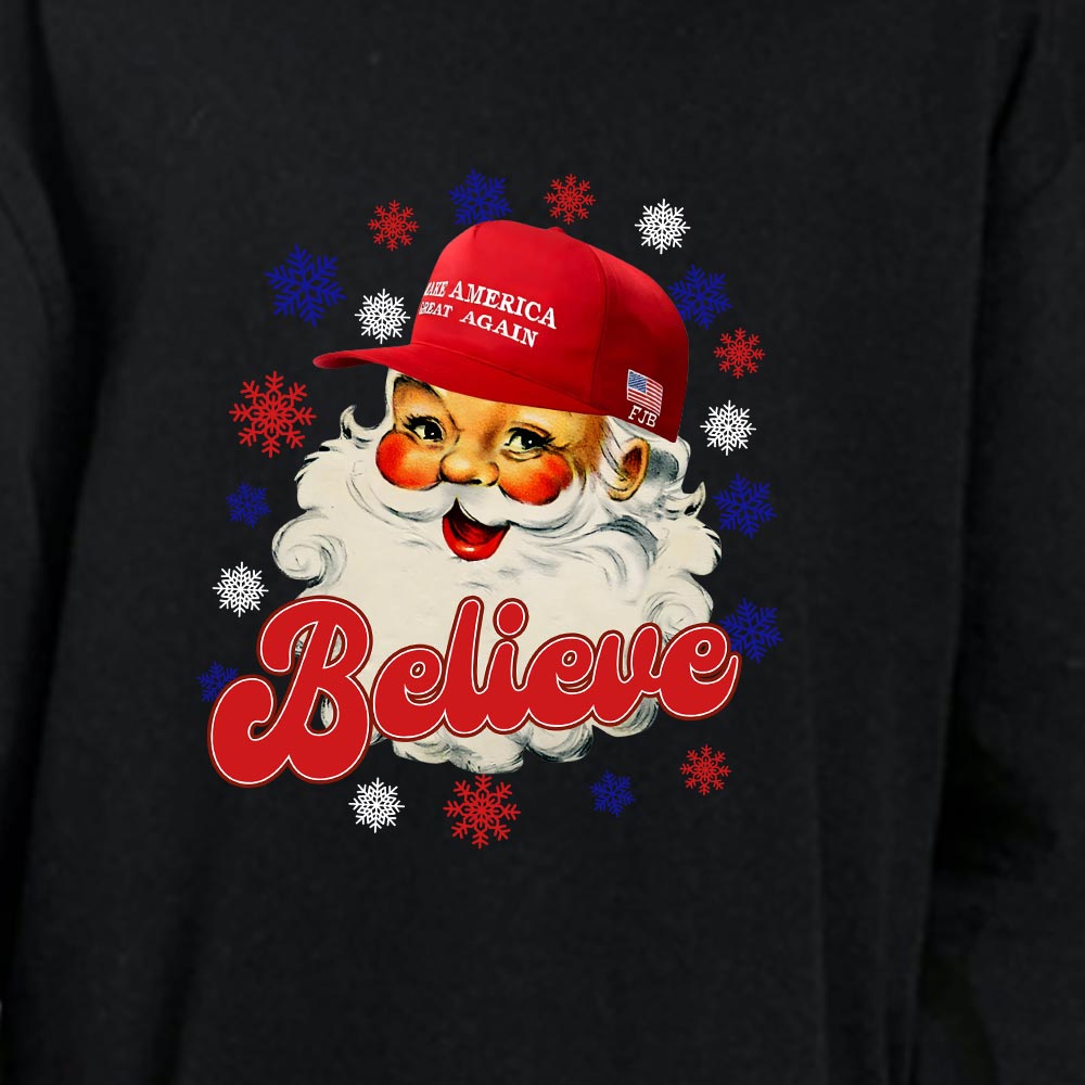 Santa Trump Make America Great Again Family Cotton Matching Pajamas