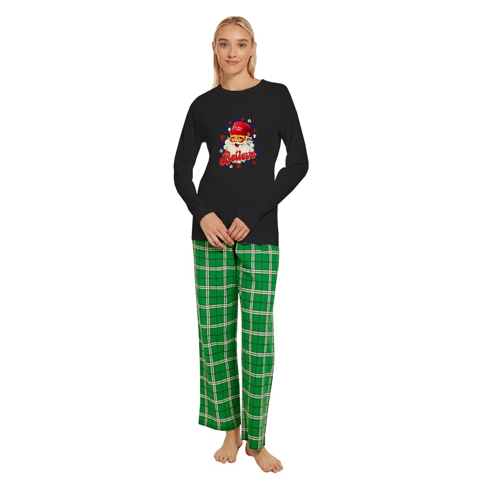 Santa Trump Make America Great Again Family Cotton Matching Pajamas