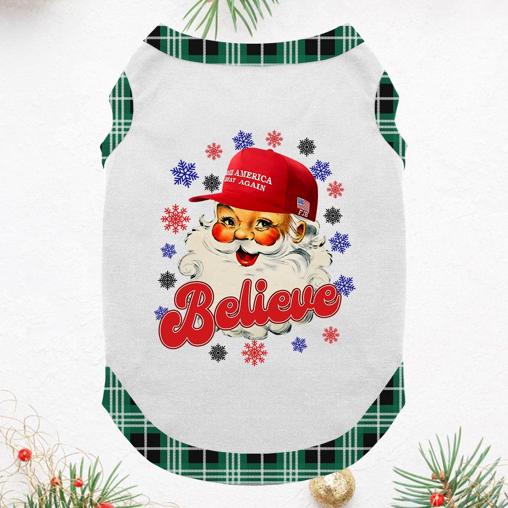 Santa Trump Make America Great Again Matching Family Pajamas For Christmas