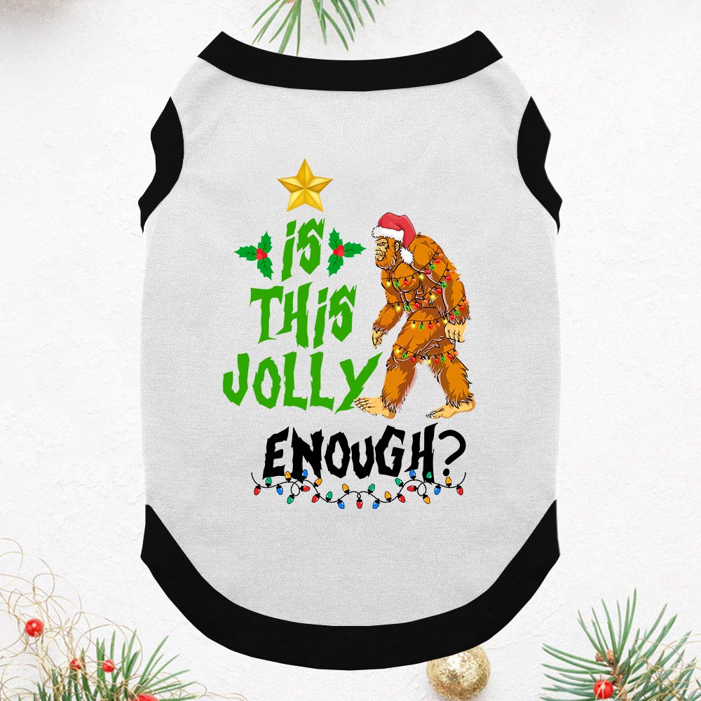 Bigfoot Family Matching Pajamas Saying Is This Jolly Enough Bigfoot Family Matching Pajamas Saying Is This Jolly Enough