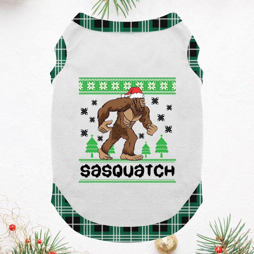 Festive Bigfoot Sasquatch Christmas Pajamas For Adults and Kids Festive Bigfoot Sasquatch Christmas Pajamas For Adults and Kids