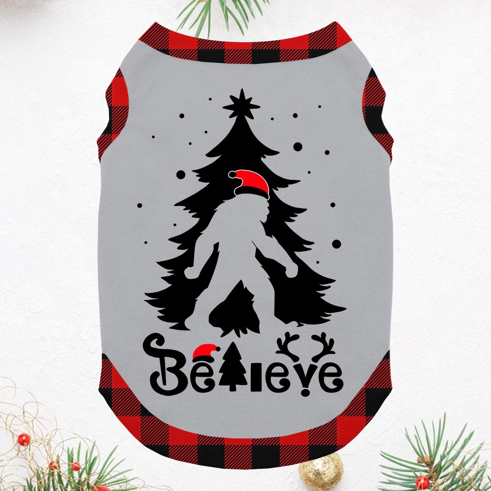 Festive Bigfoot Believe Matching Family Pajamas For Christmas Festive Bigfoot Believe Matching Family Pajamas For Christmas