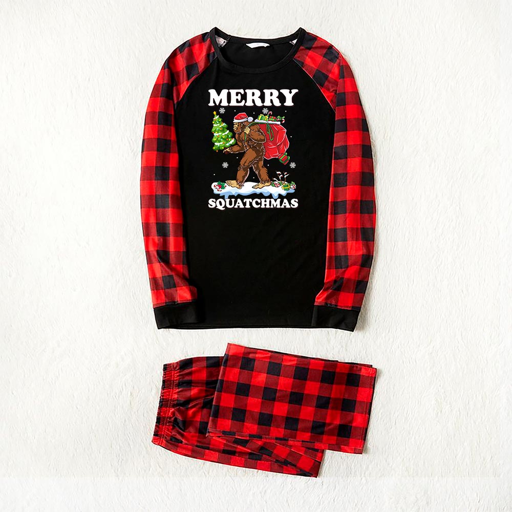Bigfoot Merry Squatchmas Matching Family Pajamas For Christmas Bigfoot Merry Squatchmas Matching Family Pajamas For Christmas