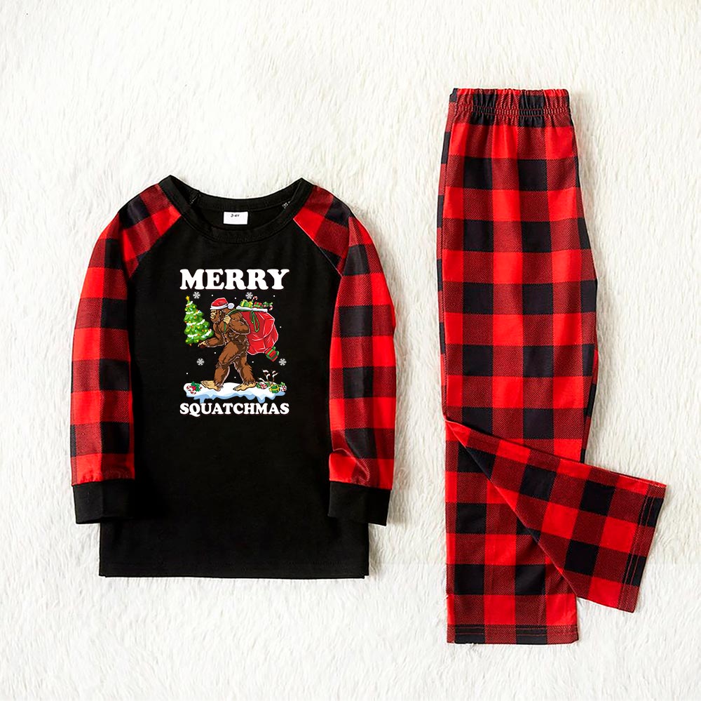 Bigfoot Merry Squatchmas Matching Family Pajamas For Christmas Bigfoot Merry Squatchmas Matching Family Pajamas For Christmas