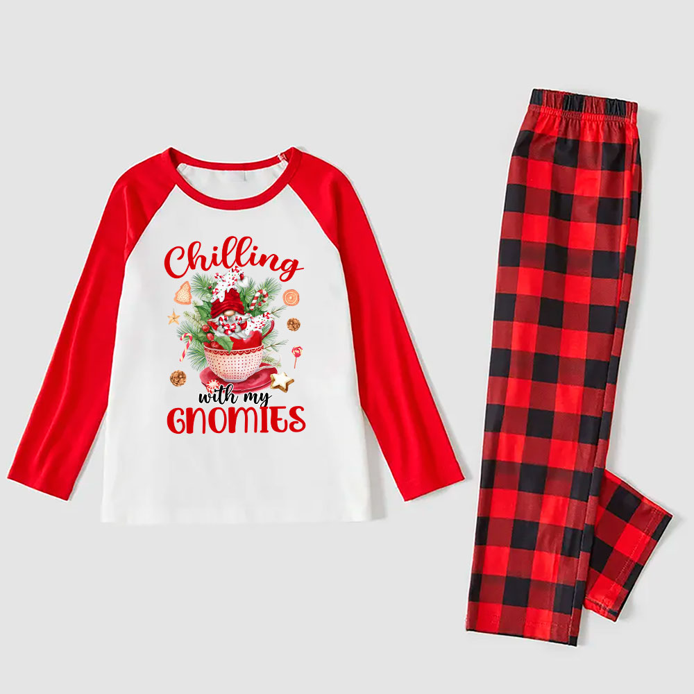 Festive Gnome Hot Cocoa Holiday Matching Pajamas Family Festive Gnome Hot Cocoa Holiday Matching Pajamas Family