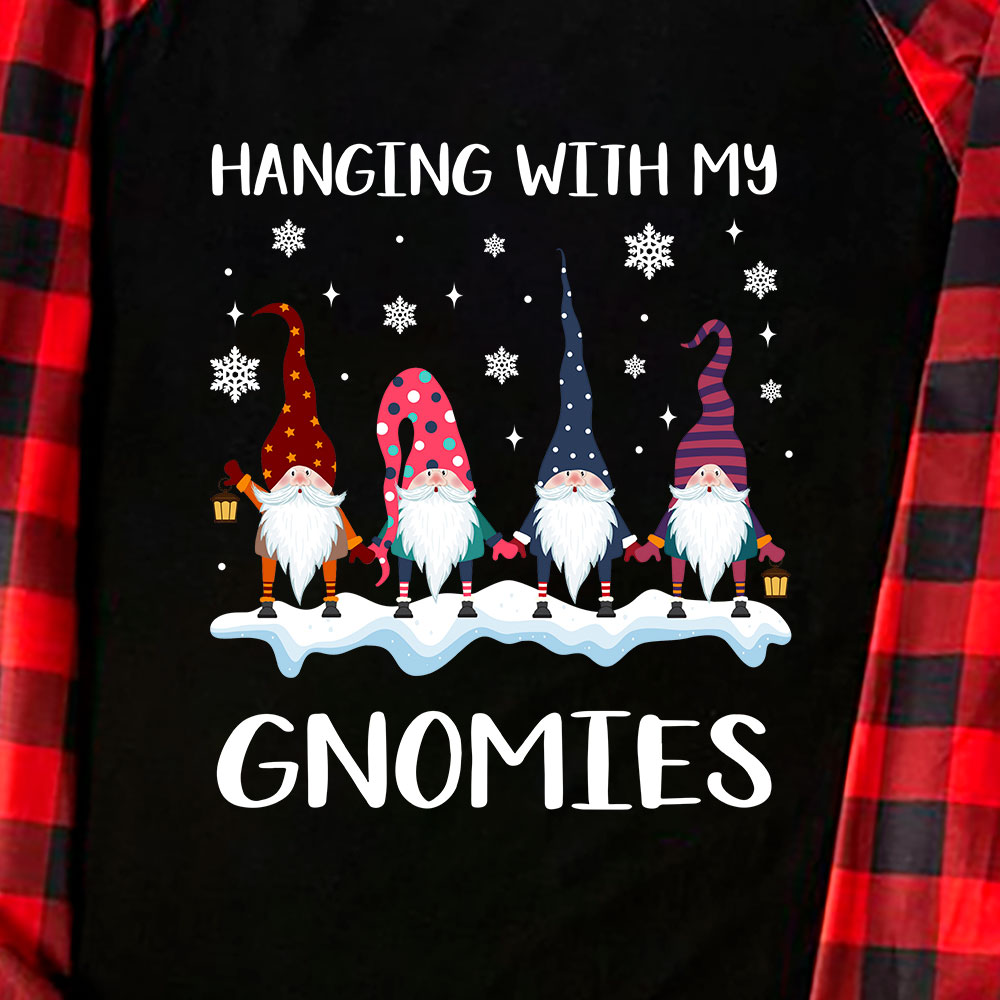 Hanging With Gnomies Matching Xmas PJs Family And Dog Hanging With Gnomies Matching Xmas PJs Family And Dog